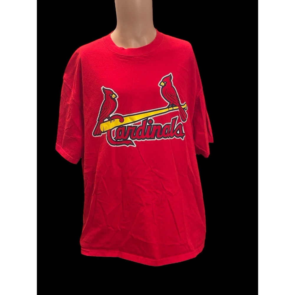 St. Louis Cardinals Red T-Shirt Men's X-Large Number One Dad MLB 100% Cotton